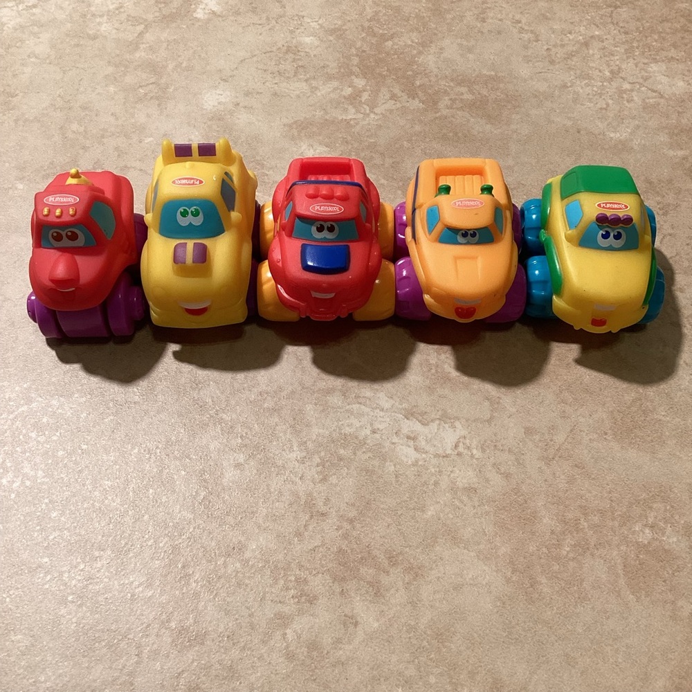 Hasbro Playskool Set of Five Soft Cars